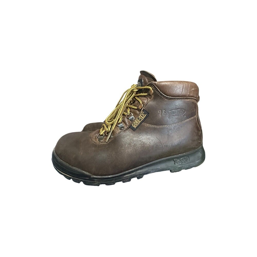 VTG Vasque 7930 Sundowner Gore Tex Italy Hiking Boots Cowhide Men’s Size 8 W